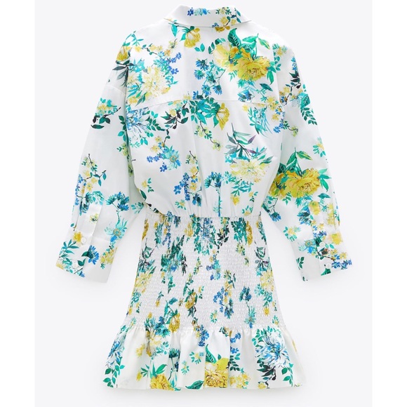 ZARA FLORAL PRINT DRESS - Picture 15 of 16